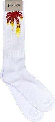 Palm Intarsia Socks