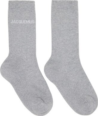 Gray Le Raphia 'Les Chaussettes Jacquemus' Socks
