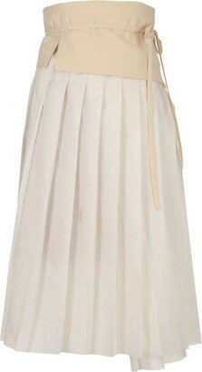 Moncler 1952 Pleated Midi Skirt