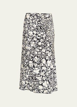 Floral Midi Skirt-AC