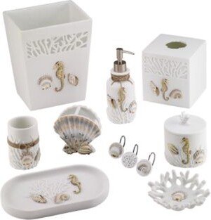 Destin White Coral Shells Resin Bath Accessories