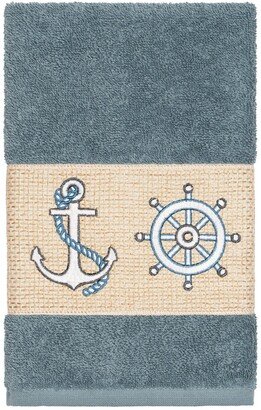 Easton Embellished Hand Towel - Teal