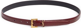 Logo Slim Leather Belt