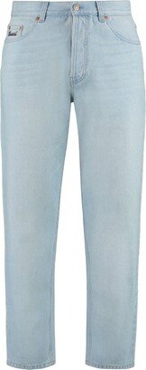 High-Waisted Cropped-Leg Jeans