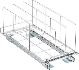 Roll-Out Bakeware Organizer Chrome