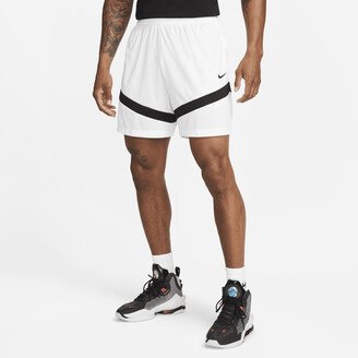 Men's Icon Dri-FIT 6 Basketball Shorts in White