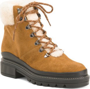 TJMAXX Suede Dash Cozy Lace Up Booties For Women