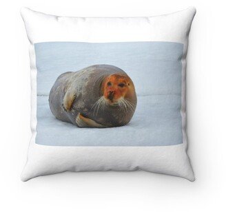 Bearded Seal Pillow - Throw Custom Cover Gift Idea Room Decor