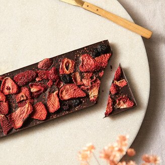 Spring & Mulberry Dark Chocolate Bar, Berry + Date