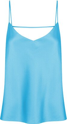 St Cloud Label Rickey Silk Cami - Blue Atoll