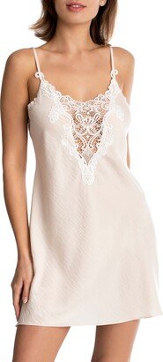 Philipa Lace Trim Satin Chemise