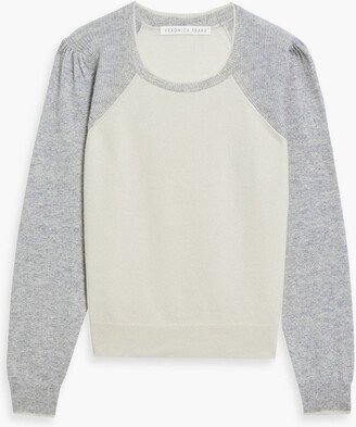 Albertina gathered two-toned cashmere sweater