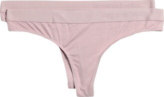 ORGANIC BASICS Tencel™ Lite Tanga 2-pack Thong Pastel Pink