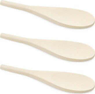 6 X 1.5 Unfinished Wood Craft Spoon Set Tea Spice Scrub Gift Favor Diy Garden