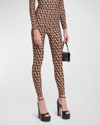 Logo-Print Jersey Leggings