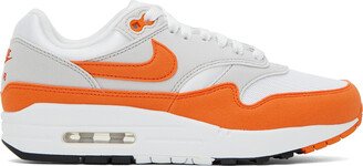 White & Orange Air Max 1 '87 Sneakers