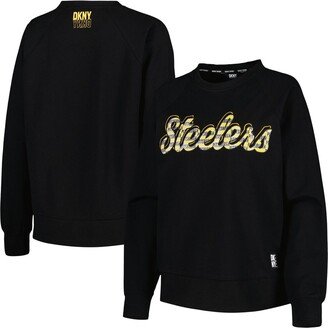 Women's Sport Black Pittsburgh Steelers Regina Pullover Sweatshirt