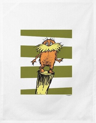 The Lorax Character with Green Stripes Dish Towels