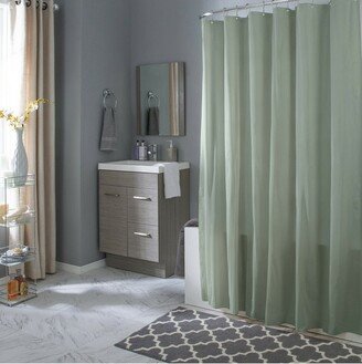 Kate Aurora Living Hotel Collection Mold & Mildew Resistant Fabric Shower Curtain - Green