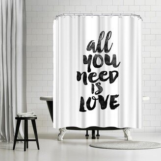 71 x 74 Shower Curtain, All You Need Is Love by Motivated Type