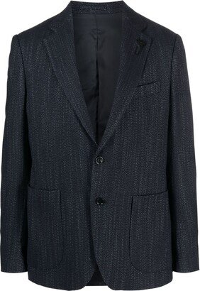 Single-Breasted Wool-Blend Blazer-AE