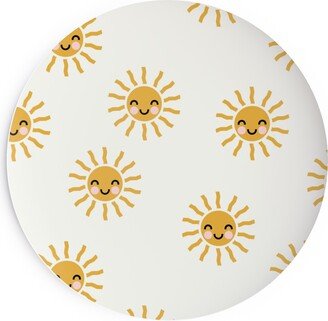 Salad Plates: Cute Sunshine - Yellow Salad Plate, Yellow