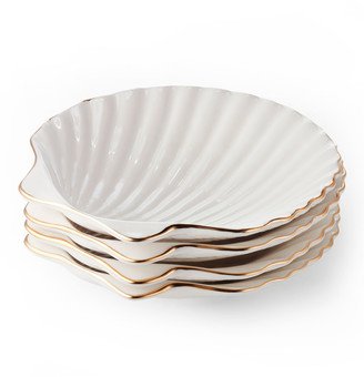 Shell Appetizer Plates, Set of 4