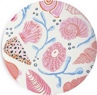 Salad Plates: Seashells - Pink Salad Plate, Multicolor