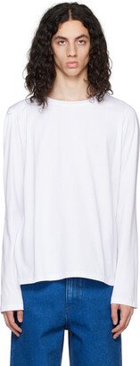 Marina Yee White Deconstructed Long Sleeve T-Shirt