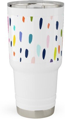 Travel Mugs: Summer Beach Party - Multi Travel Tumbler, 30Oz, Multicolor