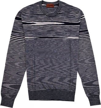 Striped Crewneck Long-Sleeved Jumper