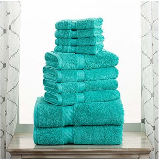 Highly Absorbent 10Pc Ultra Plush Egyptian Cotton Towel Set-AN