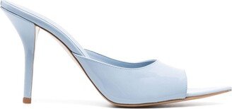 Perni 105mm patent-leather mules