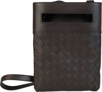 Intrecciato Leather Crossbody-AA