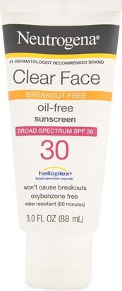 Clear Face Break-Out Free 30 SPF Liquid-Lotion Sunscreen