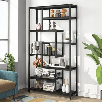 Tribesigns Bookcase, 8-tier Vintage Etagere Bookshelves Display Shelf Organizer