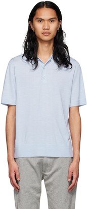 Blue Wool Polo