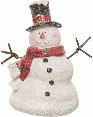 Resin Multicolored Christmas Snowman Figurine