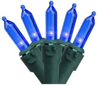 Northlight Set of 50 Blue Led Mini Christmas Lights 4 Spacing - Green Wire