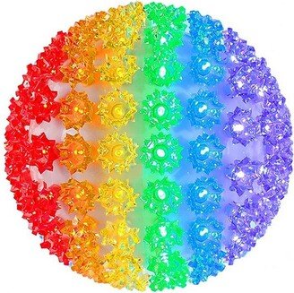 Novelty Lights Inc Novelty Lights 100 Rainbow Light Christmas LED Starlight Sphere, 7.5 Diameter