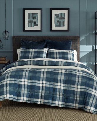 Crossview Plaid Navy Comforter Set