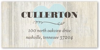 Address Labels: Wooden Affair Address Label, Blue, Address Label, Matte