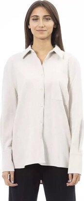 Alpha Studio White Polyester Women's Shirt