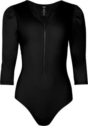 STYLEST Sculpting Puff-Sleeve Rash Guard