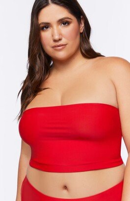 Women's Bandeau Bikini Top in High Risk Red, 0X