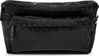 Belt Bag With Logo - Black-AD