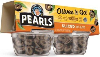 Pearls Olives-to-Go Sliced Ripe Black Olives - 5.6oz/4ct