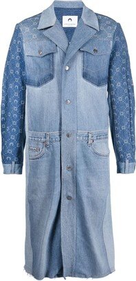 Patchwork Denim Coat