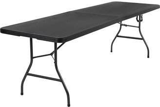 SUGIFT Folding Table 6ft Portable Heavy Duty Plastic Fold-in-Half Utility Foldable Table