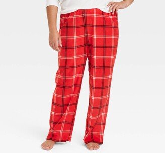 Women's Plaid Fleece Matching Family Pajama Pants - Wondershop™ Red
